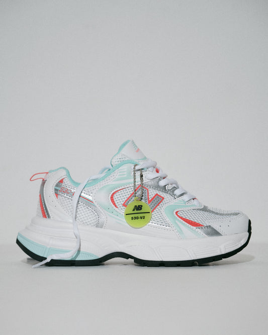 New Balance 530 V2 - White/Silver/Mint