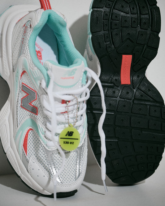 New Balance 530 V2 - White/Silver/Mint